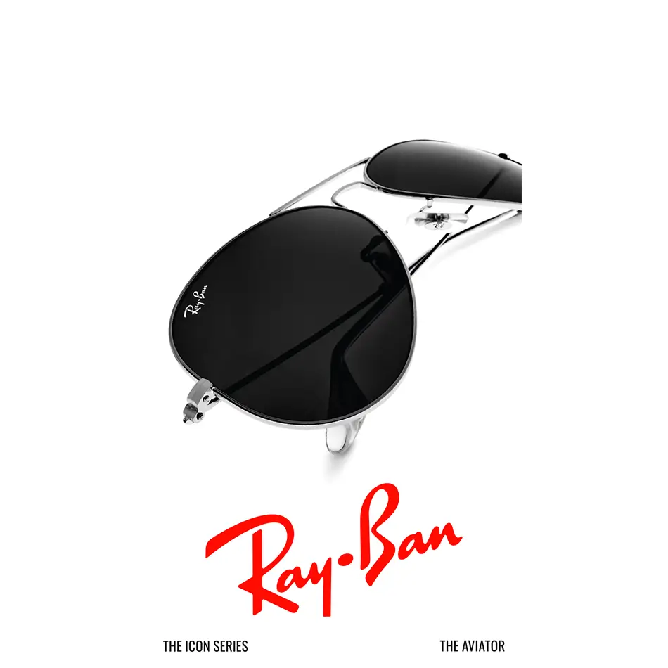 Ray ban aviator piloten bril uit de Icon series